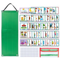 Bedtime Routine Chart For Toddlers 70 Cards Schedule Board For Home Kids Visual Schedule Calendar Chart 2 In 1 Daily Chore Routine Chart For Children right