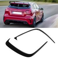 4Pcs Car Rear Bumper Splitter Spoilers Canard Trim for - W176 A200 A250 A45 Hatchback Sport 2013-2018