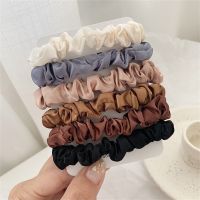 【CW】 6pcs/set Color Elastics Hair Ties for Thick Soft No hurt Ponytail Holder Rope Accessories