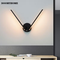 โคมไฟผนัง Led ที่ทันสมัย DOOMYHOME ห้องรับแขกห้องนอนโคมไฟหัวเตียงบันไดที่สร้างสรรค์แบบนอร์ดิกไฟเชิงเทียนผนังทางเดินติดเครื่องประดับตกแต่งภายใน