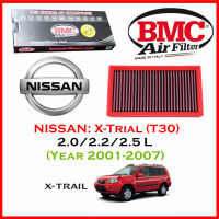 BMC Airfilters® (ITALY) Performance Air Filters กรองอากาศแต่ง สำหรับ Nissan: X-Trial  (T30) 2.0/2.2/2.5L (ปี 2001 - 2007) โดยตัวแทนจำหน่าย BMC [ST MINI] (สินค้าพร้อมส่งเร็วภายในวัน)