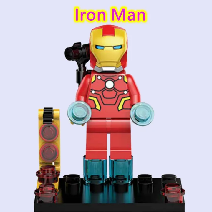 ใช้งานร่วมกับ Legoing ของเล่น Minifigures เครื่องหมายไอรอนแมน85 Tony Stark กัปตันมาเวลฮัลค์อเวนเจอร์ Endgame บล็อกตัวต่อของเล่นเด็ก