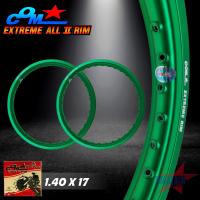 วงล้ออลูมิเนียม ล้อ COM EXTREME ALL ll NEW ขนาด 1.40 X 17 ขอบเรียบ แพ็คคู่ ล้อคอม เอ็กซ์ตรีม ตัวใหม่ ขนาด 1.40 ขอบ 17 ของแท้  จำนวน 2 วง