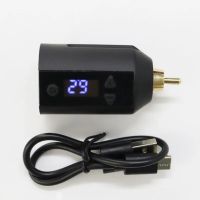 NB Mini Tattoo Battery 1500Mah RCA /DC Wireless Tattoo Power Supply Type-C Fast Charging 3‑12V Adjustable Digital Display