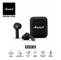 MARSHALL MINOR III BLACK - รับประกัน 1 ปี + ส่งฟรีทั่วไทย (หูฟังบลูทูธ, หูฟังไร้สาย, หูฟัง true wireless, หูฟัง marshall, หูฟังเบสหนัก)