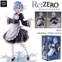 ของแท้ Figure Taito จากการ์ตูนเรื่อง Re Zero Starting Life in Another World รี ซีโร่ รีเซทชีวิต ฝ่าวิกฤตต่างโลก Rem เรม ชุดแม่บ้าน Winter Maid image Game Prize kara Hajimeru Isekai Seikatsu งานแท้ ฟิกเกอร์ โมเดล การ์ตูน อานิเมะ มังงะ Model Cartoon Genuine