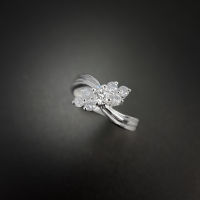 Diamond Ring แหวนเพชร เพชรแท้น้ำ96 ตัวเรือนเป็นทองขาว18k