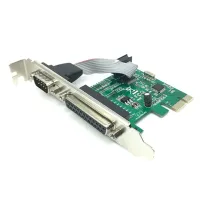 AX99100 1P1S RS232 Serial Parallel Port DB25 25Pin PCIE Riser Card PCI-E Extension Converter Replacement PCIE Riser Card