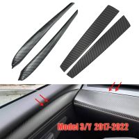 Dashboard Cover Panel Door Trim Carbon Fibre ABS Interior Modification Accessories For Tesla Model 3 Y 2017-2022 2021 Model Y