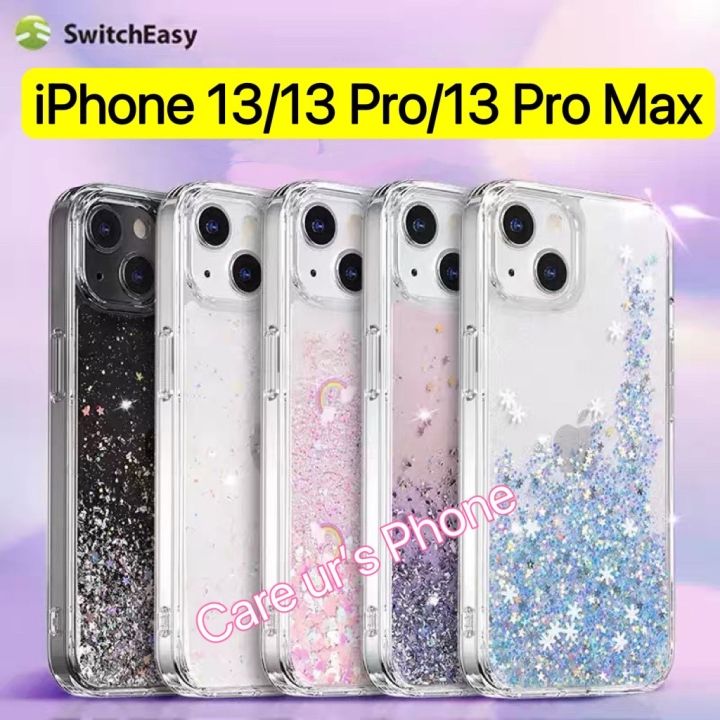 ของแท้-switcheasy-iphone-13-13-pro-13-pro-max-เคสกากเพชรสะท้อนแสง-glitter-ขอบนิ่มใส-หลังแข็ง-switcheasy-starfield-เคสกากเพชร-3d-ดีไซน์หรูหรา-new-iphone-13