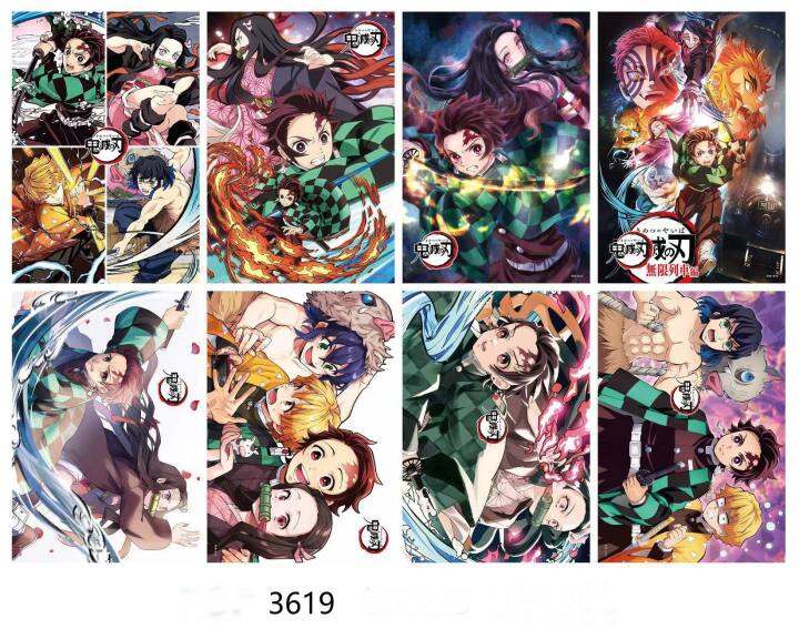 DEMON SLAYER POSTERS 8 PIECES A3 SIZE | Lazada PH