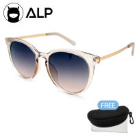 [โค้ดส่วนลดสูงสุด 100] ALP Sunglasses แว่นกันแดด กัน UV 400 Vintage Style รุ่น ALP-0103