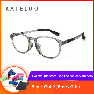 KATELUOแว่นตาป้องกันเด็กเลเซอร์ความเมื่อยล้าแว่นเด็กแว่นตาTR90 Opticalกรอบแว่นตาเด็ก3004
