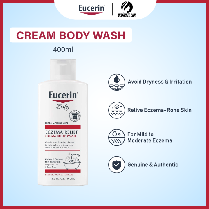 Eucerin, Baby, Eczema Relief, Cream Body Wash, 13.5 fl oz (400 ml