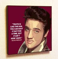 Elvis Presley นักร้องเพลงร็อคคำพูดที่สร้างแรงบันดาลใจสติกเกอร์ติดผนังป๊อปของขวัญศิลปะแนวตั้งกรอบภาพวาดที่มีชื่อเสียงพิมพ์งานศิลปะโปสเตอร์ภาพเขียนอะคริลิค