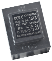 หม้อแปลงกันน้ำ DUMA-12V-50W หม้อแปลงไฟ 12V Water Proof