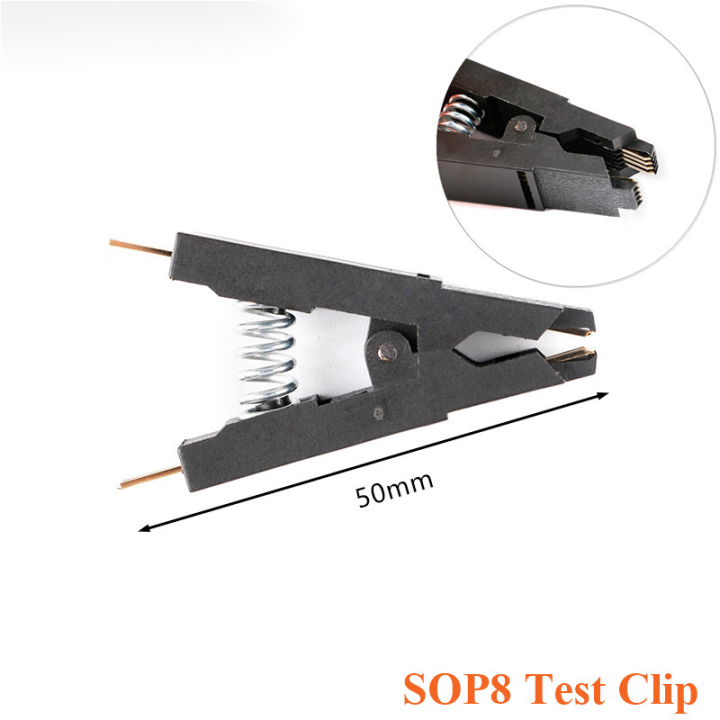 2ชิ้นโปรแกรมเมอร์การทดสอบคลิป-sop8-sop-soic-8-soic8-dip8กรมทรัพย์สินทางปัญญา8ขา-ic-ทดสอบหนีบทั่วไปความกว้างและแคบทดสอบเผาคลิป