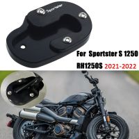 อุปกรณ์เสริมสำหรับรถจักรยานยนต์ Harley Sportster RH1250 1250S 2021-2022แผ่นตัวขยายสำหรับตั้งด้านข้างขาตั้งขยายใหญ่