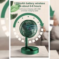 Folding Retractable USB Charging Fan Portable Mute Fan For Office Desktop Dormitory Home Mini Electric Fan