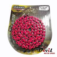 โซ่เลสชุบสี Osaki 420-106L สีชมพูสะท้อนแสง,สีเขียวสะท้อนแสง