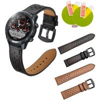 Genuine Leather Strap For Mibro A2 Smart Watch Band Replace Belts For Mibro A2 Screen Protector Film