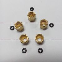 Solvent Inkjet M8 Copper Nut Screw Joint 8mm O ring for Epson Roland Mimaki Mutoh Infiniti Witcolor Chinese Printer 4ODx3ID Tube