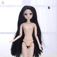 ตุ๊กตาบาร์บี่บาง30ซม. ขนตา3D ตุ๊กตาเจ้าหญิงปาร์ตี้วันเกิดทารกเปล่าสำหรับสาวๆ