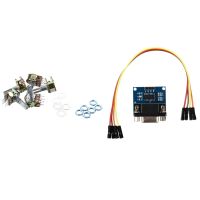 MAX3232 RS232 Serial Port to TTL Converter Module with 5 Pcs B50K Split Shaft Rotary Linear Dual Taper Potentiometers