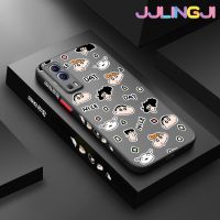 Jjlingji เคสสำหรับ VIVO Y72 5G Y52 5G Y75s 5G เคสแฟชั่นวันที่ดีบางมีน้ำค้างแข็งโปร่งใสแข็งขอบสี่เหลี่ยมกันกระแทกรูปแบบปลอกซิลิโคนคลุมทั้งหมดป้องกันการกระแทกเคสนิ่ม