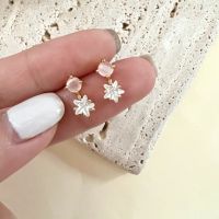 ต่างหู Pink star earrings