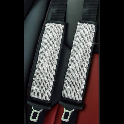 Automobile diamond inlaid safety belt protective cover shoulder cover vehicle interior full diamond modified decorative supplies female  JG1S