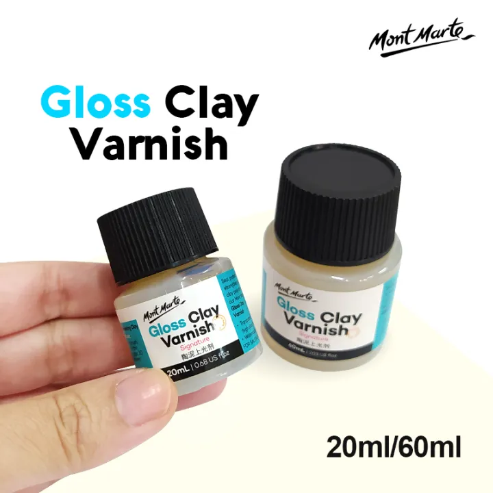 Craft.E Mont Marte Transparent Gloss Clay Varnish Signature Sculpture Sealant Clear Varnish