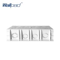 กล่องติดตั้งสำหรับสวิตช์ผนัง197*72มม. และซ็อกเก็ต Wallpad Cassette Universal White Wall Back Junction Box