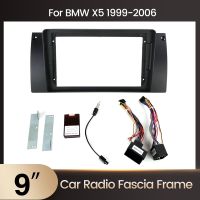 Car Radio Multimedia Navigation Fascia Frame Adapter Canbus Box Decoder For BMW 5 Series E38 E39 E53 X5 Dash Fitting Panel Kit