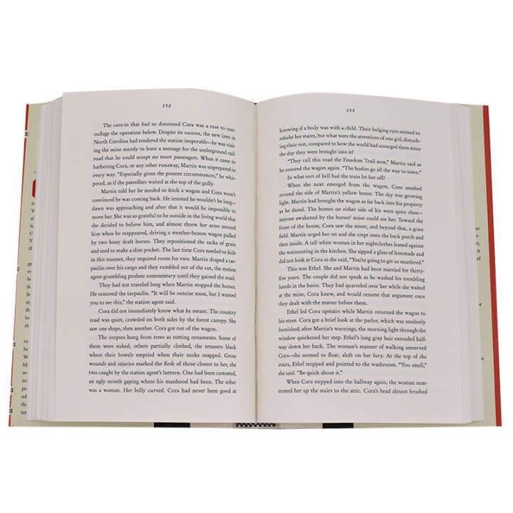 ภาษาอังกฤษรุ่นแรกของundergroundรถไฟนวนิยายcolson-whiteheadพูลิตเซอร์รางวัลnational-book-awardปกแข็งปกแข็ง