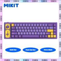 Mikit ไฟ RGB Backlit DK65 Hotswap Mechanical กับปะเก็นลูกบิดสำหรับเกมแล็ปท็อป Pc Mac