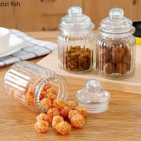 Transparent Glass Tea Caddy Miscellaneous Grain Sealed Cans Candy Small Object Storage Jar Kitchen Storage Container Home Decor