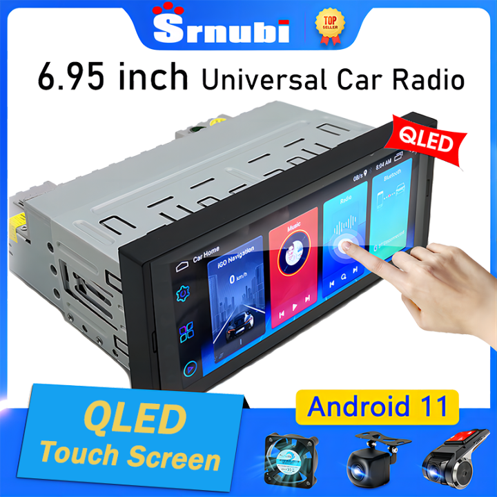 1 Din Android 10.0 Universal Auto Radio 6.9 Inch Touch Screen Multimedia  Player Car Stereo Video Gps Navigation Ips Screen Dvd