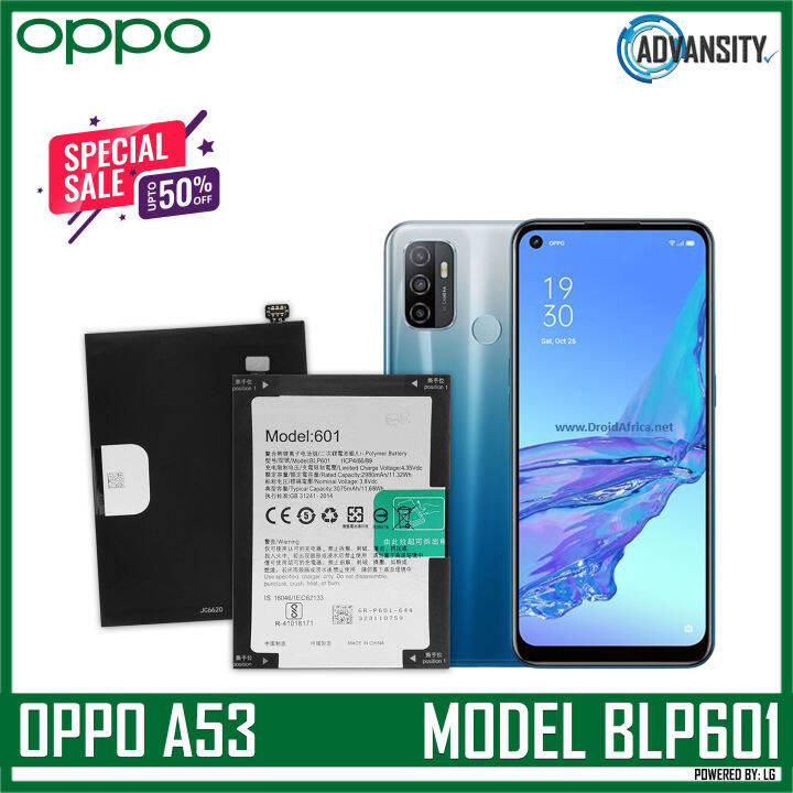 OPPO A53 Battery Model BLP601 (2980mAh) Original Equipment Manufacturer ...