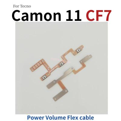 ริบบิ้นที่ปรับเสียงขึ้นลงปุ่มเปิดปิดสำหรับกล้อง Tecno Camon 11 12 16 17P X CM Pro Premier CF7 CE9 CC9 CE8 CG6สายเคเบิลงอได้ปุ่มเปิด/ปิดไอโฟน