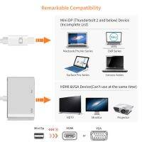 สายสัญญาณ 4K Mini DP to VGA HDMI เชื่อมต่อ สาย สัญญาณ อุปกรณ์ โน๊ตบุ๊ค กับทีวี บริการเก็บเงินปลายทาง