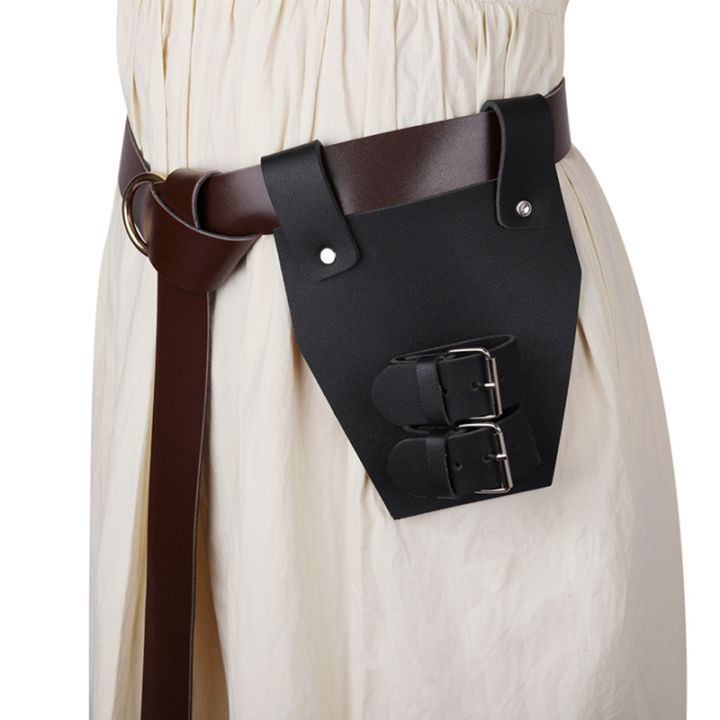 medieval-sword-belt-scabbard-steampunk-gothic-waist-sheath-holder-knight-leather-buckle-strap-holster-accessory-black