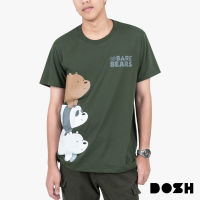 DOSH UNISEX T-SHIRTS WE BARE BEARS เสื้อยืดคอกลมแขนสั้น ผู้ชาย-ผู้หญิง FBTM210904-DG