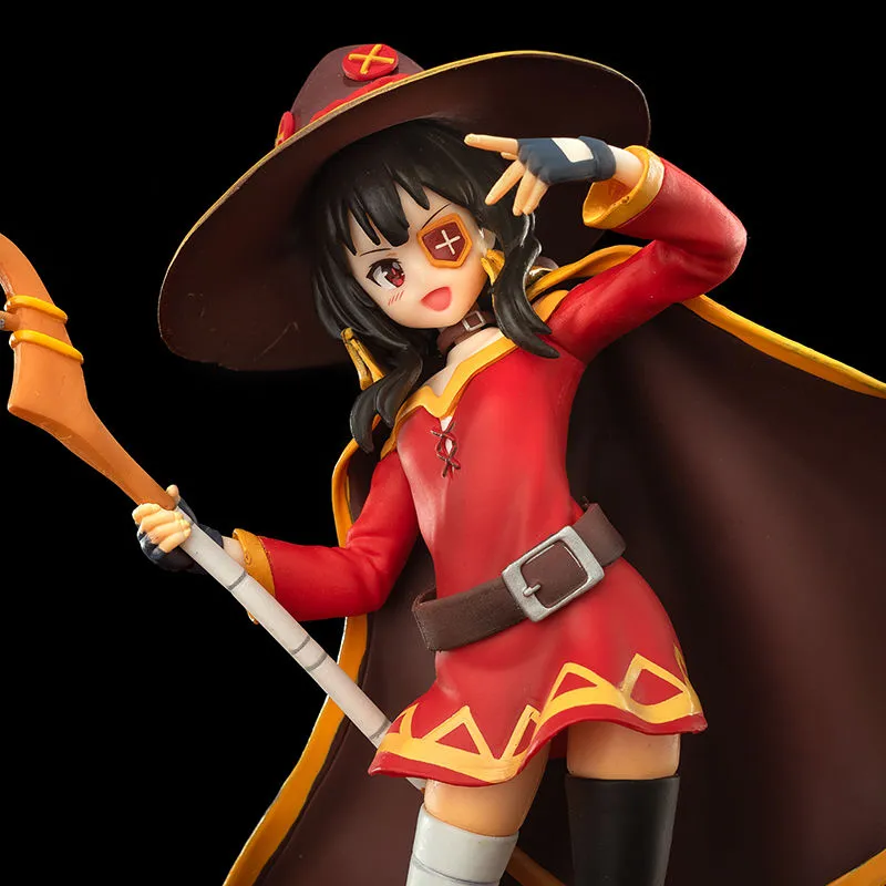 Kurenai densetsu aqua megumin 20cm filme konosuba megumin aqua anime figura  bênção de deus sobre este maravilhoso mundo figura de ação