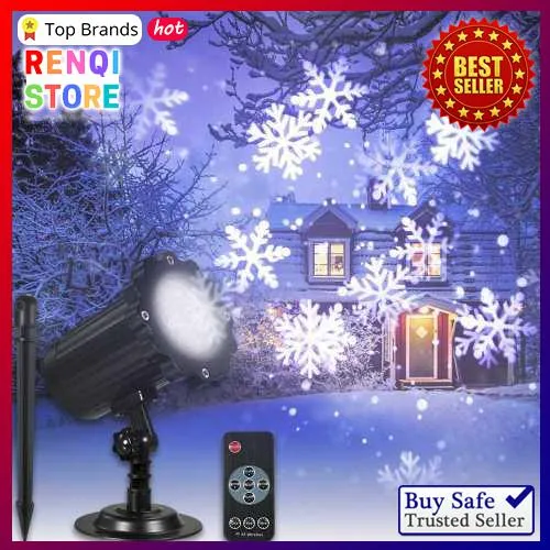 SPECIAL OFFER] Projection Light Animated Led Projector White Snowflake  Projector Lights Animation Slides Decorative Lighting for Holiday Party  Home Yard Garden US (Black) | Lazada