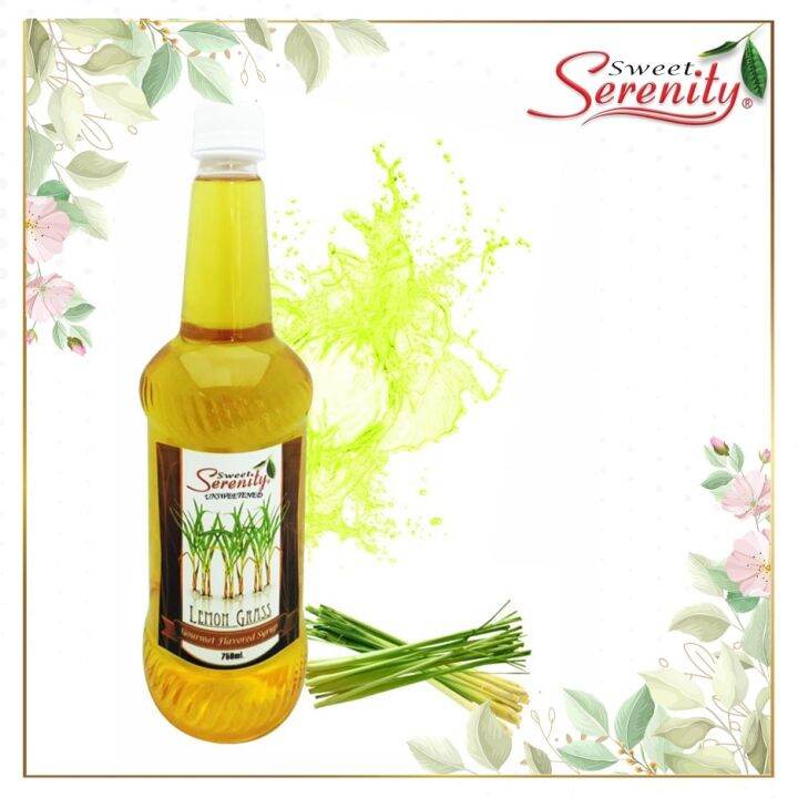 Lemon Grass Unsweetened Flavored Syrup 750 ml Lazada PH