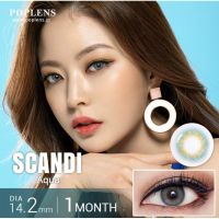 Olens Scandi Blackpink คอนแทคเลนส์เกาหลี  สีAqua /Lightgray