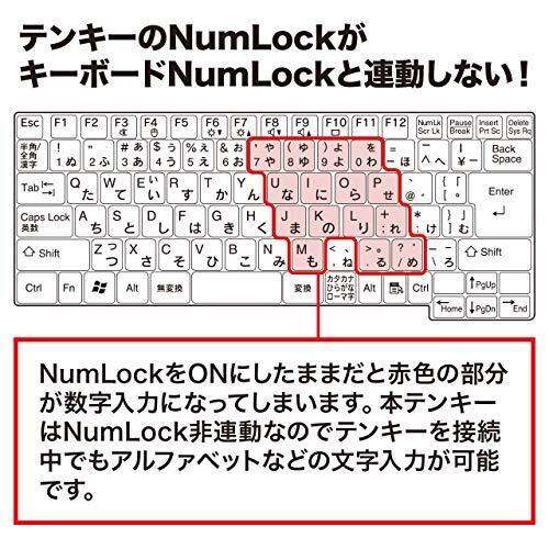 sanwa-แป้นพิมพ์ตัวเลขแบบมีสาย-usb-การเชื่อมต่อแบบ-type-c-กุญแจเงียบ-nt-23cbk-สีดำ