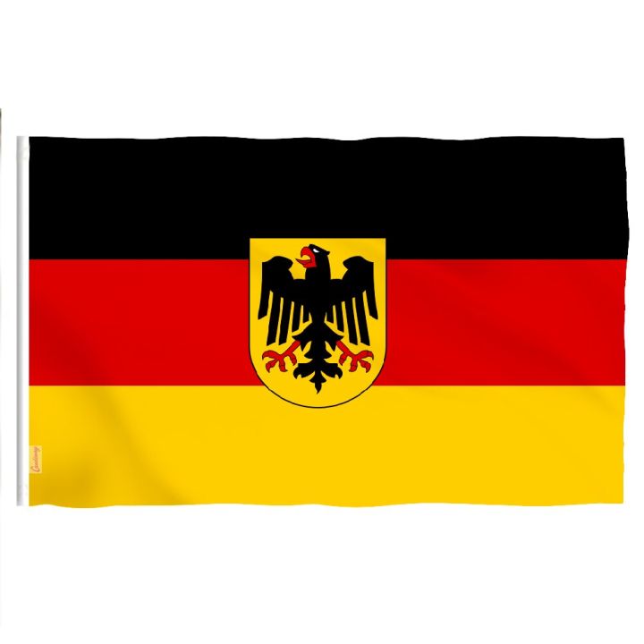 ธงเหยี่ยวเสื้อยืดพิมพ์ลายคุณภาพสูงการตกแต่งบ้านขนาดใหญ่90x150ซม-nn039ป้ายเยอรมันโพลีเอสเตอร์ติดเยอรมัน