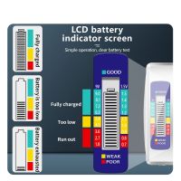 ‘；。、】= Digital Battery Tester LCD Display C D N AA AAA 9V 1.5V Button Cell Battery Capacity Check Detector Capacitance Diagnostic Tool